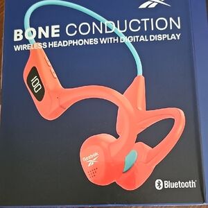 Reebok Red and Blue Over-Ear Headphones